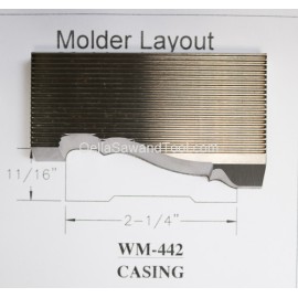 M2 corrugated back knives WM 442 Casing for shaper or Molder